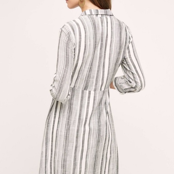 Anthropologie HD in Paris Striped Tie Front dress - Picture 4 of 12